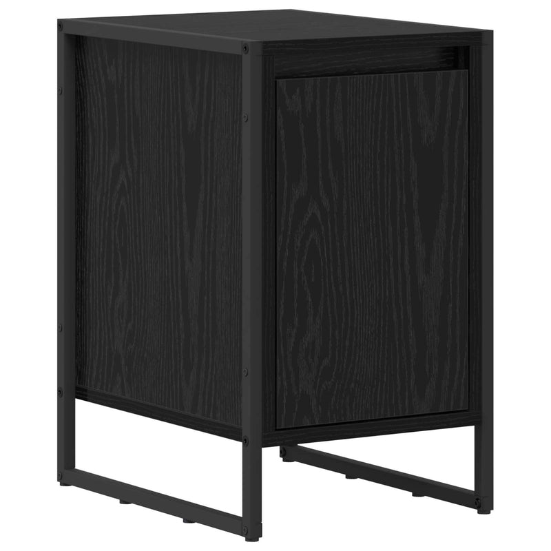 vidaXL Éjjeli asztal 2 pcs Fekete tölgy 39,5 x 30 x 50 cm Faanyag