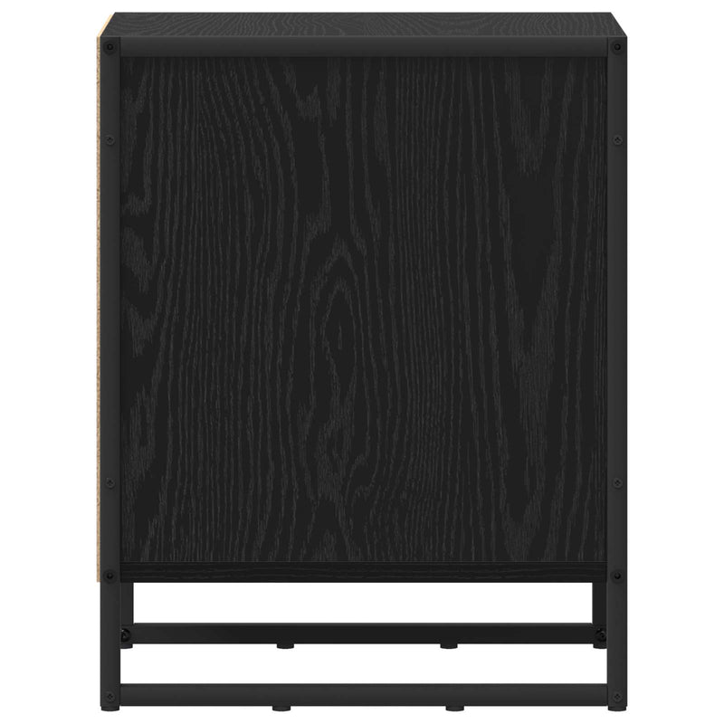 vidaXL Éjjeli asztal 2 pcs Fekete tölgy 39,5 x 30 x 50 cm Faanyag