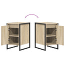 vidaXL Éjjeli asztal Sonoma 39,5 x 30 x 50 cm Faanyag