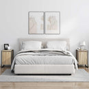vidaXL Éjjeli asztal 2 pcs Sonoma 39,5 x 30 x 50 cm Faanyag