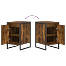 vidaXL Éjjeli asztal Füstös tölgy 39,5 x 30 x 50 cm Faanyag