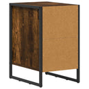 vidaXL Éjjeli asztal 2 pcs Füstös tölgy 39,5 x 30 x 50 cm Faanyag