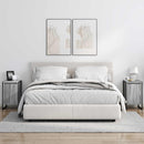 vidaXL Éjjeli asztal 2 pcs Szürke Sonoma 39,5 x 30 x 50 cm Faanyag