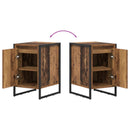 vidaXL Éjjeli asztal Öreg fa 39,5 x 30 x 50 cm Faanyag