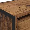 vidaXL Éjjeli asztal 2 pcs Öreg fa 39,5 x 30 x 50 cm Faanyag