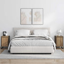 vidaXL Éjjeli asztal 2 pcs Művészi tölgy 39,5 x 30 x 50 cm Faanyag