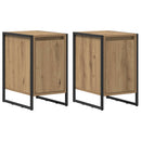 vidaXL Éjjeli asztal 2 pcs Művészi tölgy 39,5 x 30 x 50 cm Faanyag