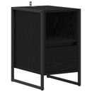 vidaXL Éjjeli asztal 2 pcs Fekete tölgy 39,5 x 30 x 50 cm Faanyag