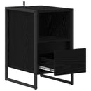 vidaXL Éjjeli asztal 2 pcs Fekete tölgy 39,5 x 30 x 50 cm Faanyag