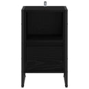 vidaXL Éjjeli asztal 2 pcs Fekete tölgy 39,5 x 30 x 50 cm Faanyag