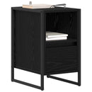 vidaXL Éjjeli asztal 2 pcs Fekete tölgy 39,5 x 30 x 50 cm Faanyag