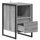 vidaXL Éjjeli asztal fiókkal Szürke Sonoma 39,5 x 30 x 50 cm Faanyag