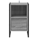 vidaXL Éjjeli asztal fiókkal Szürke Sonoma 39,5 x 30 x 50 cm Faanyag