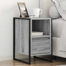vidaXL Éjjeli asztal 2 pcs Szürke Sonoma 39,5 x 30 x 50 cm Faanyag