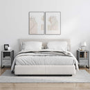 vidaXL Éjjeli asztal 2 pcs Szürke Sonoma 39,5 x 30 x 50 cm Faanyag