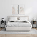 vidaXL Éjjeli asztal 2 pcs Szürke Sonoma 39,5 x 30 x 50 cm Faanyag