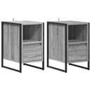 vidaXL Éjjeli asztal 2 pcs Szürke Sonoma 39,5 x 30 x 50 cm Faanyag