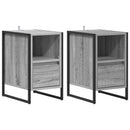 vidaXL Éjjeli asztal 2 pcs Szürke Sonoma 39,5 x 30 x 50 cm Faanyag