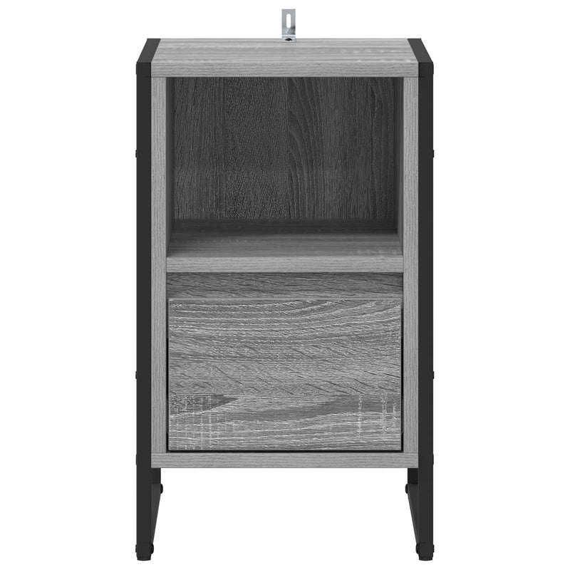 vidaXL Éjjeli asztal 2 pcs Szürke Sonoma 39,5 x 30 x 50 cm Faanyag