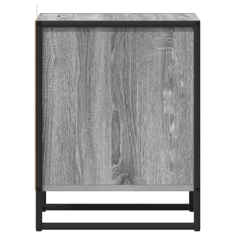 vidaXL Éjjeli asztal 2 pcs Szürke Sonoma 39,5 x 30 x 50 cm Faanyag