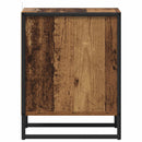 vidaXL Éjjeli asztal fiókkal 2 pcs Öreg fa 39,5 x 30 x 50 cm Faanyag