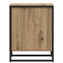 vidaXL Éjjeli asztal fiókkal Művészi tölgy 39,5 x 30 x 50 cm Faanyag