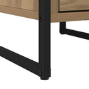 vidaXL Éjjeli asztal 2 pcs Művészi tölgy 39,5 x 30 x 50 cm Faanyag