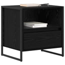 vidaXL Éjjeli asztal 2 pcs Fekete tölgy 50 x 39,5 x 50 cm Faanyag