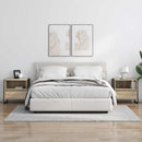 vidaXL Éjjeli asztal fiókkal Sonoma 50 x 39,5 x 50 cm Faanyag