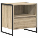 vidaXL Éjjeli asztal fiókkal Sonoma 50 x 39,5 x 50 cm Faanyag