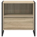 vidaXL Éjjeli asztal fiókkal Sonoma 50 x 39,5 x 50 cm Faanyag
