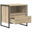 vidaXL Éjjeli asztal fiókkal 2 pcs Sonoma 50 x 39,5 x 50 cm Faanyag