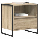 vidaXL Éjjeli asztal fiókkal 2 pcs Sonoma 50 x 39,5 x 50 cm Faanyag