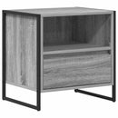 vidaXL Éjjeli asztal fiókkal Szürke Sonoma 50 x 39,5 x 50 cm Faanyag