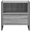vidaXL Éjjeli asztal fiókkal Szürke Sonoma 50 x 39,5 x 50 cm Faanyag