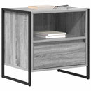 vidaXL Éjjeli asztal fiókkal Szürke Sonoma 50 x 39,5 x 50 cm Faanyag