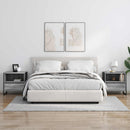 vidaXL Éjjeli asztal 2 pcs Szürke Sonoma 50 x 39,5 x 50 cm Faanyag