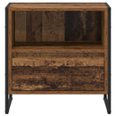 vidaXL Éjjeli asztal fiókkal Öreg fa 50 x 39,5 x 50 cm Faanyag