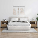 vidaXL Éjjeli asztal 2 pcs Művészi tölgy 50 x 39,5 x 50 cm Faanyag