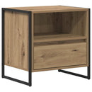 vidaXL Éjjeli asztal 2 pcs Művészi tölgy 50 x 39,5 x 50 cm Faanyag