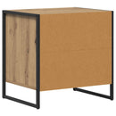 vidaXL Éjjeli asztal 2 pcs Művészi tölgy 50 x 39,5 x 50 cm Faanyag