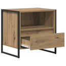 vidaXL Éjjeli asztal 2 pcs Művészi tölgy 50 x 39,5 x 50 cm Faanyag
