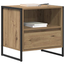 vidaXL Éjjeli asztal 2 pcs Művészi tölgy 50 x 39,5 x 50 cm Faanyag