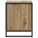 vidaXL Éjjeli asztal 2 pcs Művészi tölgy 50 x 39,5 x 50 cm Faanyag