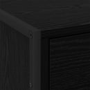 vidaXL Éjjeli asztal 2 pcs Fekete tölgy 50 x 39.5 x 50 cm Faanyag