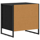 vidaXL Éjjeli asztal 2 pcs Fekete tölgy 50 x 39.5 x 50 cm Faanyag