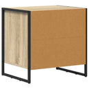 vidaXL Éjjeli asztal fiókkal Sonoma 50 x 39.5 x 50 cm Faanyag