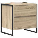 vidaXL Éjjeli asztal fiókkal Sonoma 50 x 39.5 x 50 cm Faanyag