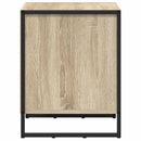 vidaXL Éjjeli asztal fiókkal Sonoma 50 x 39.5 x 50 cm Faanyag