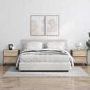 vidaXL Éjjeli asztal fiókkal 2 pcs Sonoma 50 x 39.5 x 50 cm Faanyag